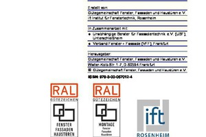  Der neue Leitfeiden zur Montage von Vorhangfassaden ist im September erschienen. 
