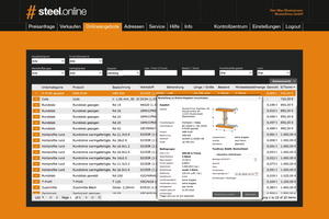  Auf der Online-Plattform für Stahlhandel steel.online haben sich ca. 1.000 Stahlhändler und 10.000 Stahlverbraucher registriert. 