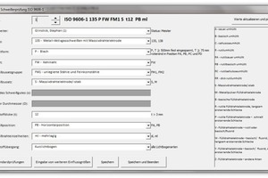  Das Softwaretool fragt über definierte Masken die Prüfungsparameter ab und erstellt mit den Infos die nötigen Prüfbescheinigungen. 