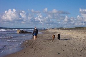  Strandspaziergang an der dänischen Nordseeküste bei Hvide Sande 