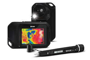 Die Wärmebildkamera FLIR C3 hat ein praktikables Taschenformat. 