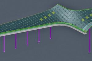  Ein 3D-Gittermodell des Glasdachs der Marburger Philipps-Universität 