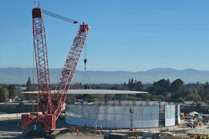  Einer der prominentesten Bauten von Frener &amp; Reifer ist das Steve Jobs Theatre, der Festsaal der Konzernzentrale von Apple in Cupertino. 