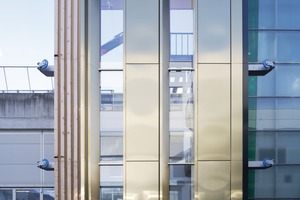  In Brixen at Frener &amp; Reifer: The mock-up of the facade portal  for London´s St. Giles Circus. 