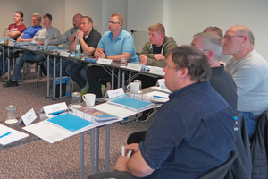  Etwa die Hälfte der Teilnehmer am Seminar Rettungswegtechnik kamen nach Fürth, um die Weiterbildung pflichtgemäß aufzufrischen. 