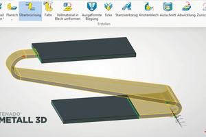  In der 3D-CAD-Software Tenado Metall 3D wurde das Tool zur Blechbearbeitung überarbeitet. 