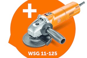 Beim Kauf von zwei Fein Winkelschleifern der 1.700-Watt-Serie erhält man bis Ende November 2019 einen Winkelschleifer WSG 11-125 kostenlos dazu. 