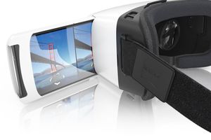  Mobile VR-Brillen nutzen ein Android- oder iOS-Smartphone als Display, das in die VR-Brille eingeschoben oder eingelegt wird. 