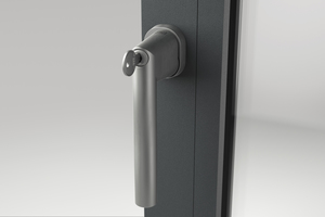  Eine designorientierte Steckgriff-serie ergänzt das Beschlagsystem aluPilot von Winkhaus. 