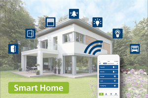  Ein zunehmender Trend: Das Smart Home mit modernen Bauelementen. 