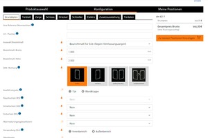  Bulten nutzt den Produktkonfigurator Teo von Teckentrup, über das Tool wird auch der Angebotstext generiert. 