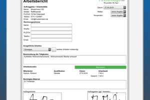  Mit der App Digi-Form lassen sich die Formulare nun auch auf dem Tablet bearbeiten. 