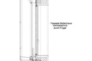  Vertikalschnitt Flügel, Bettenhaus, o.M. 