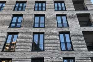  <div class="bildtext">Beim Wohnungsbauprojekt Pergolenviertel in Hamburg wurden von Geerds Schallschutzfenster eingebaut.</div> 