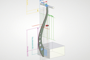  Der Pfostengenerator in der Software Tenado Metall 3D übernimmt nach Eingabe der Parameter das Konstruieren. 