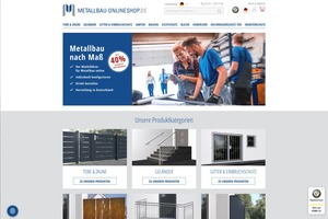 Ausgezeichnet: Das Bestellportal www.metallbau-onlineshop.de 