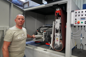  Rund 80.000 Euro hat die Loewer Schleifmaschine gekostet. Carsten Braunholz hat die einzelnen Komponenten exakt auf seinen Bedarf abgestimmt. 