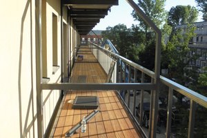  Die Firma Hansmann hat für ihre statische Lösung der Balkone im Bestand den Zuschlag erhalten. 