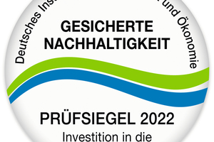  Das Zertifikat für Nachhaltigkeit vom Deutschen Institut für Nachhaltigkeit und Ökologie. 