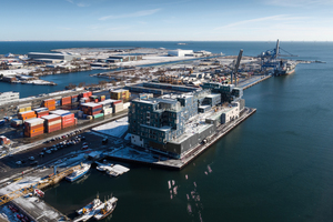  Außergewöhnliche Lage: Die International School in Kopenhagen wurde mitten in einem Container-Terminal errichtet. 