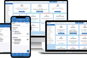  Software für das Büro- und Auftragsmanagement wird immer mobiler – etwa durch ergänzende Apps für die mobile Auftragsverwaltung.  