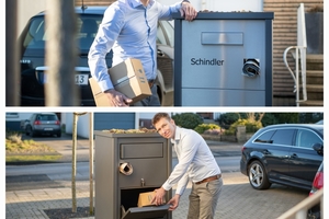  Ronny Schindler hat als Meisterstück diese Briefkastenanlage mit Paketfach gebaut. 