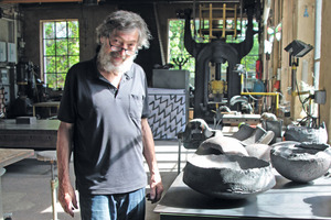  metallbau-Autorin Andrea Potzler hat Otto Baier in seiner Werkstatt in Obermenzing einen Besuch abgestattet. 