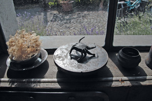  Otto Baier ist fasziniert von kleinen Formen - gerne gestaltet er aus Stahl Krebse, Skorpione oder Ameisen. 