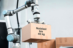  Ein kollaborativer Roboter spezialisiert für den Transport von schweren Lasten. 