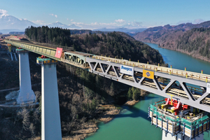  Die Jauntalbrücke in Kärnten ist die höchste Eisenbahnbrücke Österreichs. Sie wurde von Donges SteelTec komplett erneuert. 