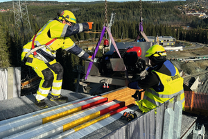  Die Eisfräse aus Edelstahl wurde von Peter Riedel entwickelt: Sie wird in Trondheim, Norwegen, in das Doppelspur-System eingesetzt. 