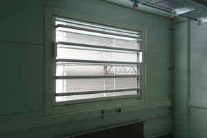  Durch die Lamellen wird die gesamte Fensterfläche für die Belüftung genutzt. 
