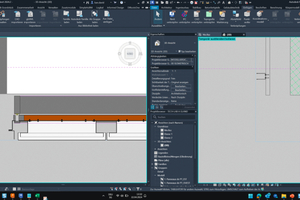  Beim Grundriss EG werden die DWG-Daten und BIM-Modelle aufeinander referenziert.  