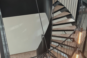  Die Treppe wurde für das Haus der Wiener Kaufmannschaft passgenau gefertigt. 