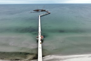  Die längste Seebrücke der Ostsee reicht 620m in das einzigartige Meer und bemisst insgesamt 720 m. 