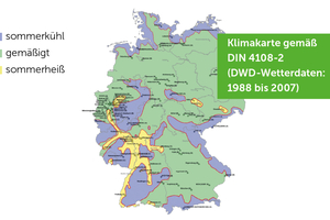  Die Prognose für das Referenzjahr 2045 zeigt deutlich, dass die Gebäude zukünftig auf wärmere klimatische Bedingungen ausgelegt werden müssen. 