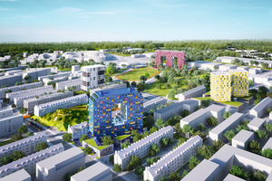  Im Stadtteil Franklin wird mit vier Hochhäusern eine Landmarke gesetzt.  