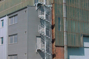  Das Spindeltreppensystem DIVA eignet sich als Feuerschutztreppe . 