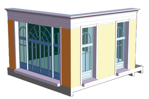  Ein 3D-Plan vomMaison Maître.  