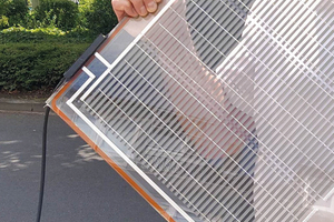  Neu: ein Vakuumglas von BENGglas mit integrierten Photovoltaikzellen. 