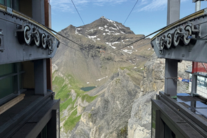  Geschafft: In diese Bucht fährt die neue Seilbahn am Piz Gloria ein. 