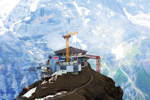  Die Metallbauer auf der Baustelle des Piz Gloria waren erfahrene Bergler und wussten, wann schnelle Wetterwechsel eine Pause einläuteten. 