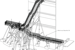  Die isometrische Zeichnung zeigt den skulpturalen Entwurf der Treppe. 