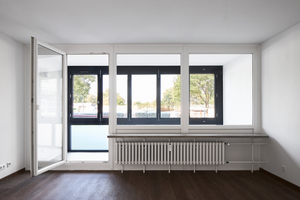  Die Falt-Schiebe-Fenster bilden die neue thermische Hülle des Gebäudes. 