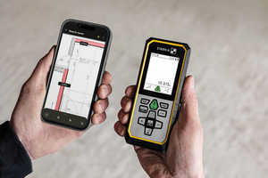  Mit Bluetooth 5.0 werden die Messdaten vom LD 530 BT schnell zum Handy, Tablet oder PC übertragen. 