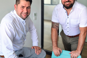 Die beiden Geschäftsführer von Redinger + Plank: Daniel Plank (l.) und Manuel Depperschmidt.  