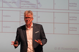  Prof. Jörn P. Lass informierte bei den ift-Fenstertagen über Neuerungen, die durch die BauPVO sukzessive bis zur voraussichtichen verpflichtenden Gültigkeit im Jahr 2030 eingeführt werden. Einige Forderungen sind so für die Hersteller definitv nicht umsetzbar. Änderungen müssen bei der zuständigen Europäischen Kommission noch durchgesetzt werden. 