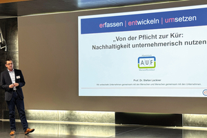  Prof. Dr. Stefan Lackner von der Münchner Hochschule der Bayerischen Wirtschaft sagte den Teilnehmenden zu, dass der Zug „Nachhaltigkeit“ nur vorübergehend steht und sicher wieder ins Rollen kommt. 