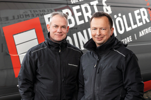  Die Unternehmer Vitali Schnurr und Thomas Krawinkel bauen ausschließlich Systemelemente ein und sind spezialisiert auf Industrietore. 