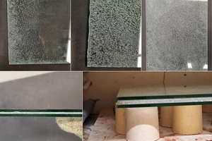  Nach dem Trennverfahren erhält man intakte Glasscheiben und große, von Glasstaub freie, Folienstücke. 